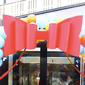 Openingsactie grote strik openingsactie