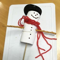 Knutselen sneeuwpop knutselactiviteit